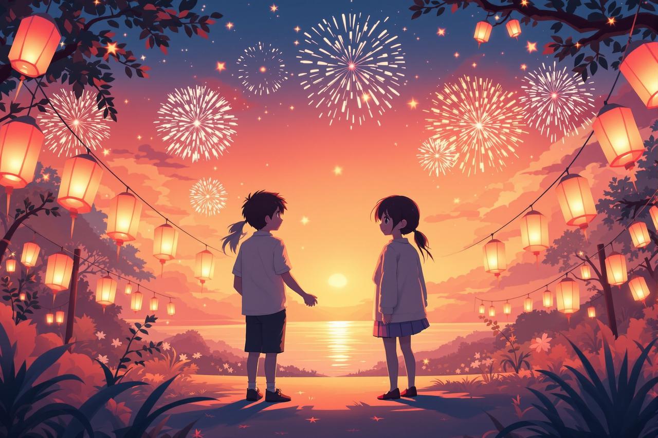 红果网网 - 《邻家青梅》第5集：夏日祭的约定